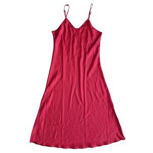 Red‎ Extra Large Satin Maxi Slip Dress Lingerie Sleepwear Spaghetti Strap